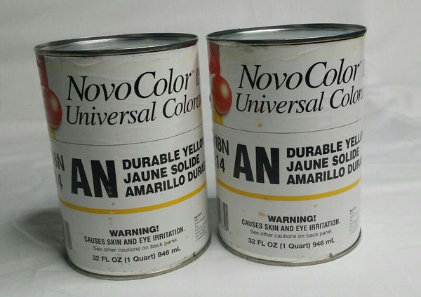 Lot of 2, NovoColor II Universal Colorant, 8818N, Durable Yellow, SKBAWA-nnnn