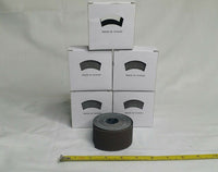 Lot of 5, 15' × 1.5" Abrasive Rolls, 120J Grit, Aluminum Oxide, SKBAWA-b114