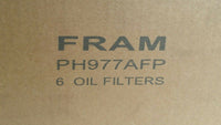 Lot of 6, FRAM, Wear Guard, PH977A, Oil Filter, Extra Guard, SKBAWA-B083