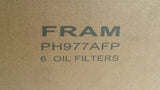 Lot of 6, FRAM, Wear Guard, PH977A, Oil Filter, Extra Guard, SKBAWA-B083