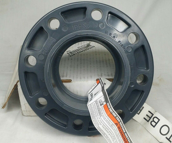 IPEX, 4" Inch Flange Coupling Adapter, F1970, SCH 80, PVC Scoket, SKBAWA-b031