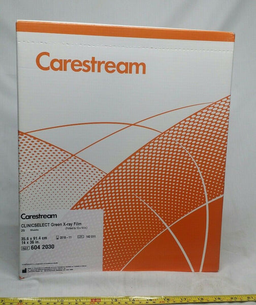 Carestream, Clinicselect, 14" X 36", Green X-RAY FILM, 604 2030, Skbawa-b073