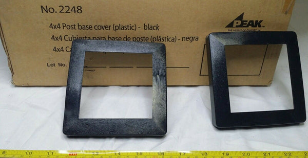 Peak, 48/bx, 4X4, Post Base Covers, Plastic, black, no. 2248, SKBAWA-nnnn
