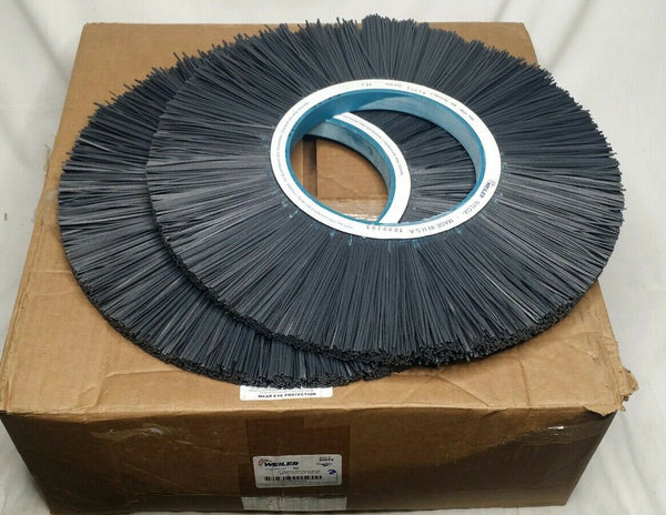 2pcs, Weiler 84975, 18" Nylox Abrasive Nylon Wheel 180 Grit, 7 1/4" Skbawa-s001