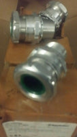 Lot of 3, APPLETON - TC100104 - 1" NPT CABLE CONNECTOR 21.6-26.4MM, SKBAWA-B015