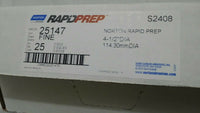 25pcs Norton RapidPrep 666233,25147, S2408, Dia 4-1/2" 114.3, Fine, SKBAWA-B096