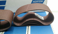 40 PCS, Norton Aluminum Oxide Sanding Belt, 2-1/2" × 16", 120 Grit, SKBAWA-B066