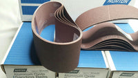 40 PCS, Norton Aluminum Oxide Sanding Belt, 2-1/2" × 16", 120 Grit, SKBAWA-B066
