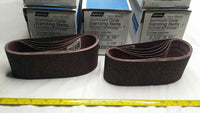 60 PCS, Norton Aluminum Oxide Sanding Belt, 2 1/2" × 16", 50 Grit, SKBAWA-B065