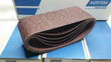 20 PCS, Norton Aluminum Oxide Sanding Belt, 2 1/2" × 16", 36 Grit, SKBAWA-B066