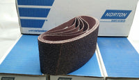 20 PCS, Norton Aluminum Oxide Sanding Belt, 2 1/2" × 16", 36 Grit, SKBAWA-B066
