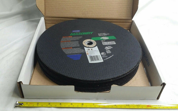 10pcs, Norton 076607-05493, Masonary, CUT-OFF Wheel, 12"×1/8"×1", SKBAWA-s040