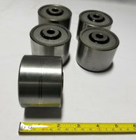 Lot of 5, FROST STEEL CONVEYOR ROLLER WHEEL 2" wide, 2.7" diameter, SKBAWA-b531