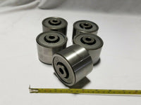 Lot of 5, FROST STEEL CONVEYOR ROLLER WHEEL 2" wide, 2.7" diameter, SKBAWA-b531