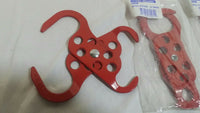 Lot of 5, NORTH SAFETY 666RD M-SAFE METAL LOCKOUT HASP Skbawa-b537