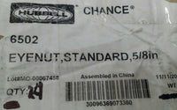 12pcs, Hubbell 6502, EYENUT, STANDARD, 5/8" SKBAWA-B546