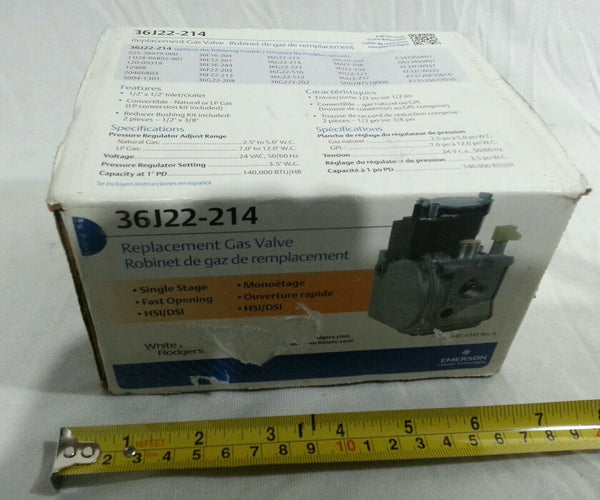 Emerson, White Rodgers,. 36J22-214, Gas Valve, Carrier Trane York skbawa-b029