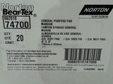 20pcs Norton Bear-Tex 662616 74700, 6"X9 General Purpose Pad,Marion, skbawa-nnnn