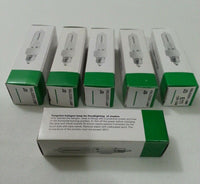 6x JD E11, T4 Tungsten Halogen 130v 150w MiniCandelabra Base, Clear, skbawa-b081