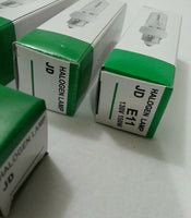 6x JD E11, T4 Tungsten Halogen 130v 150w MiniCandelabra Base, Clear, skbawa-b081