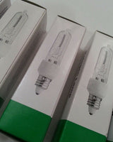 6x JD E11, T4 Tungsten Halogen 130v 150w MiniCandelabra Base, Clear, skbawa-b081
