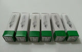 6x JD E11, T4 Tungsten Halogen 130v 150w MiniCandelabra Base, Clear, skbawa-b081