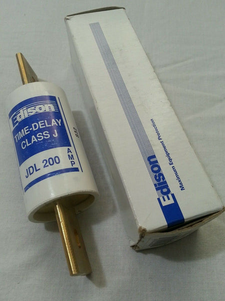 Edison JDL200 - 200A 600V TypeD ClassJ Time Delay Fuse, S32 ND43-99, skbawa-b554
