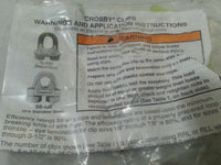 1, Crosby, G-450, 7/8, 2030204, Red-U-Bolt Wire Rope Clips, skbawa-b544