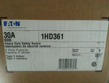 Eaton 1HD361, 30A 600V,Heavy Duty Safety Switch,3pole ,Type1 indoor, skbawa-s003