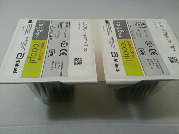 192pcs, Abbott 04j71-10 Conductive 1000ul Pipette Tips, with filter, skbawa-s034