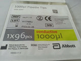 192pcs, Abbott 04j71-10 Conductive 1000ul Pipette Tips, with filter, skbawa-s034
