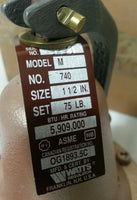 Watts 1-1/2"740-CAN075, 0383509, Water pressure Safety Relief Valve, skbawa-c034