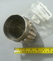 STAINLESS WORKS AF3006BSS, EXHAUST FLEX JOINT, 3" ID/ 6" long T304SS skbawa-nnnn