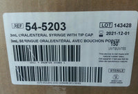 150count MED-RX 54-5203, 3 ML ORAL SYRINGE skbawa-s036