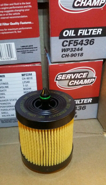 Lot of 8, Service Champ, Oil Filters CF5436, WP3244, CH-9018, SKBAWA-B050