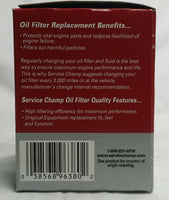 Lot of 8, Service Champ, Oil Filters CF5436, WP3244, CH-9018, SKBAWA-B050