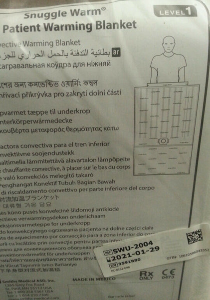 Box of 10, Smiths SWU-2004, Snuggle Warm Patient Warming Blanket, skbawa-s035