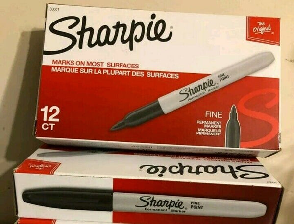 24pack, Sharpie 30001Permanent Markers Fine Point Black reg$18.00, SKBAWA-nnnn