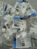 10pk Leviton 41106-RW6 c22  Voice Grade snap in USOC Jack 6P6C white skbawa-b045