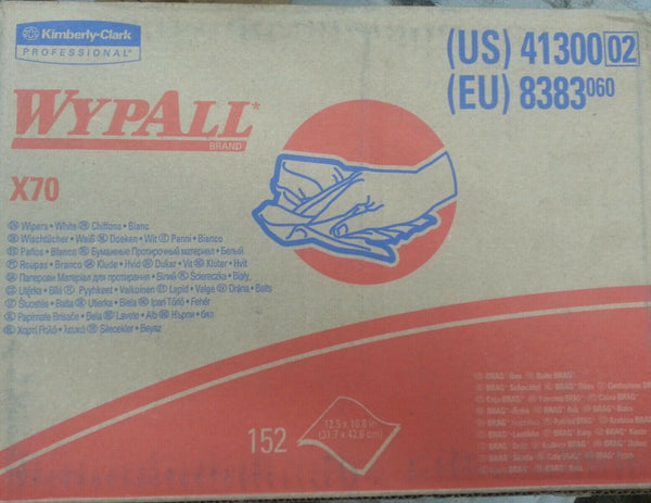 Kimberly-Clark Wypall X70, 41300/02, 152count 12.5x16.8in wipers   SKBAWA-nnnn