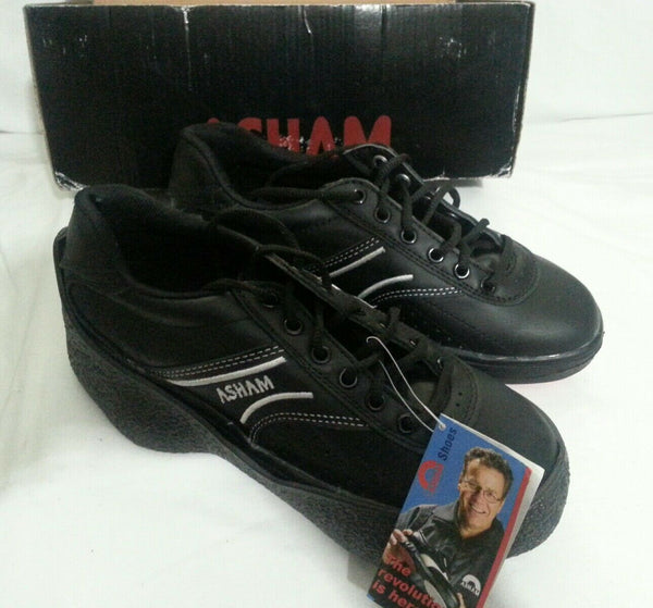 New pair Asham FORCE premium Men's Curling Shoes Size 8, Left slide  SKBAWA-b059