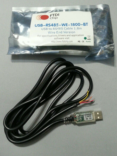 FTDI USB-RS485-WE-1800-BT, USB TO RS485 SERIAL 1.8M WIRE END reg$31. SKBAWA-nnnn