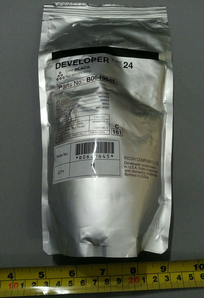 900g Genuine Ricoh B0649645 TYPE 24 DEVELOPER Black reg$79 SKBAWA-b056