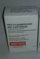 1 Pitney Bowes K700, 797-0, MSC7970 Red Fluorescent Ink Cartridge, SKBAWA-b056