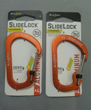 2 NITE IZE CARABINER SLIDELOCK #4 ALUMINUM  (CSLA4-19-R6) reg $12.00 skbawa-nnnn