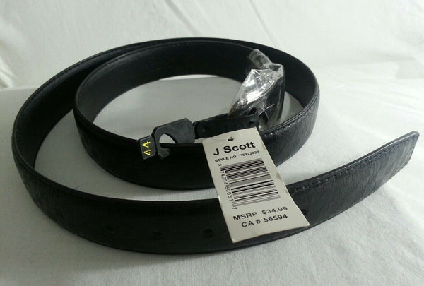 J Scott, Men's Belt, black Sz: 44, reg $34.00, SKBAWA-B072