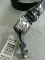 J Scott, Men's Belt, black Sz: 48, reg $34.00, SKBAWA-B072