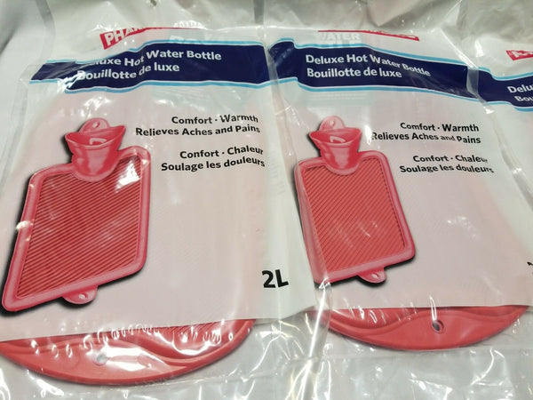 Lot of 2, Pharmasave Deluxe 2L Hot Water Bottle, reg 30.00 SKBAWA-B021