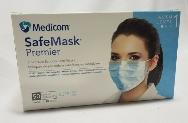 50pack Medicom Safe Mask Earloop Face Mask, reg$17.95, SKBAWA-s016