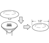1000pcs Richelieu BP760030 #1 Robertson Square, Screw Cover Cap  SKBAWA-s003
